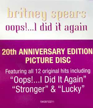 LP Britney Spears: Oops!...I Did It Again PIC