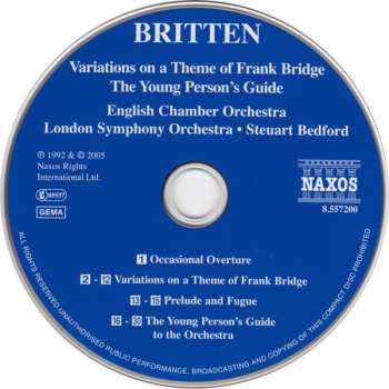 CD Benjamin Britten: Variations On A Theme Of Frank Bridge 433356