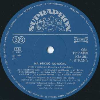 LP Brněnský Rozhlasový Orchestr Lidových Nástrojů: Na Pěknú Notečku