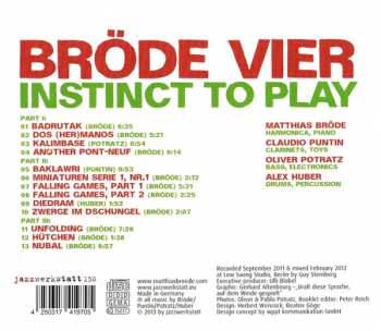 CD Bröde Vier: Instinct To Play 297207