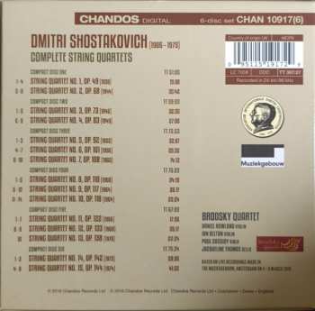 6CD Brodsky Quartet: Shostakovich Complete String Quartets 459055
