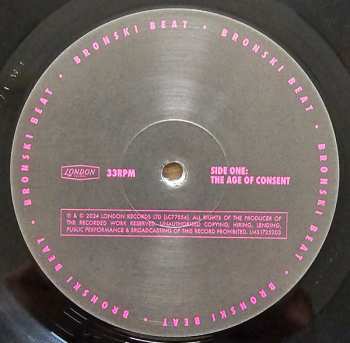 2LP Bronski Beat: The Age Of Consent