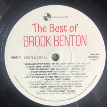 LP Brook Benton: The Best Of Brook Benton LTD 473372