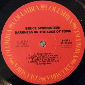 LP Bruce Springsteen: Darkness On The Edge Of Town 389429