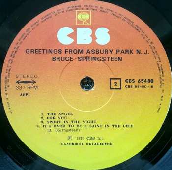 LP Bruce Springsteen: Greetings From Asbury Park N.J. 431235