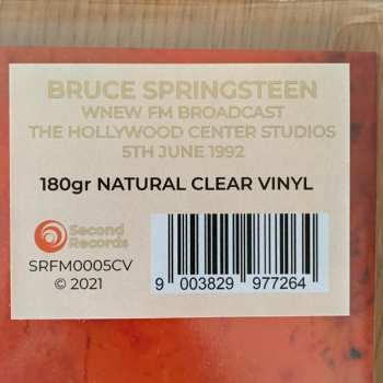 LP Bruce Springsteen: Live In Hollywood (WNEW FM Broadcast: The Hollywood Center Studios, Hollywood, California, 5th June 1992) CLR