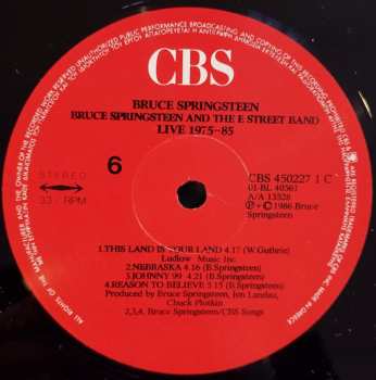 5LP/Box Set Bruce Springsteen & The E-Street Band: Live/1975-85 538393