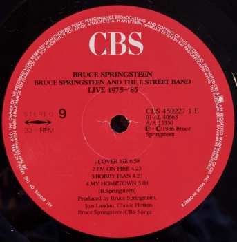 5LP/Box Set Bruce Springsteen & The E-Street Band: Live/1975-85 538393
