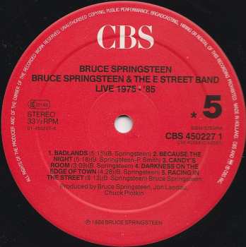 5LP/Box Set Bruce Springsteen & The E-Street Band: Live/1975-85