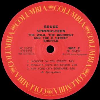 LP Bruce Springsteen: The Wild, The Innocent &  The E Street Shuffle 40431
