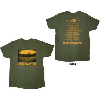 Merch Bruce Springsteen: Bruce Springsteen Unisex T-shirt: Tour '23 Sepia Car (back Print & Ex-tour) (medium) M