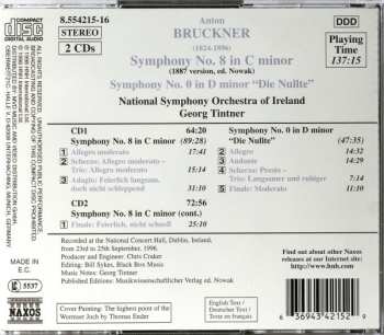 2CD Anton Bruckner: Symphony No. 8 (1887 Version, Ed. Nowak) / Symphony No. 0 "Die Nullte" 485991
