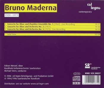 CD Bruno Maderna: Oboe Concertos 157143