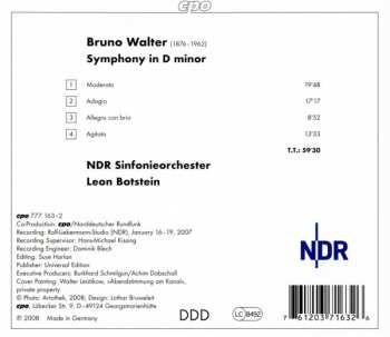 CD Bruno Walter: Symphony In D Minor 183867