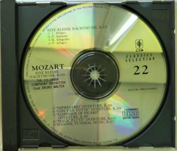 CD Columbia Symphony Orchestra: Eine Kleine Nachtmusik, K.525, /"Impresario" Overture, K.486/"Cosi Fan Tutte" Overture, K.588 /"Marriage Of Figaro" Overture, K.492/"Magic Flute" Overture, K.620/ Masonic Funeral Music, K.477 (Classic Selection 22)