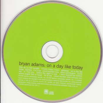 CD Bryan Adams: On A Day Like Today