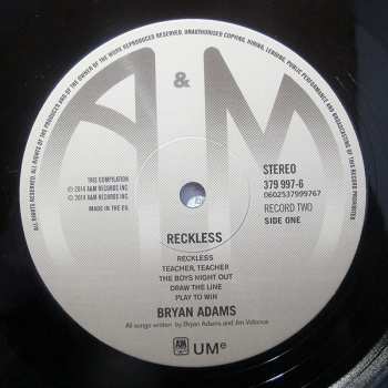 2LP Bryan Adams: Reckless 29779