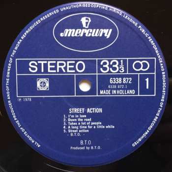 LP Bachman-Turner Overdrive: Street Action