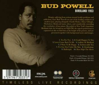 CD Bud Powell: Birdland 1953 476943