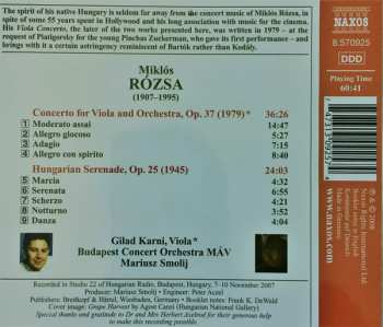 CD Budapest Concert Orchestra: Viola Concerto / Hungarian Serenade 325975