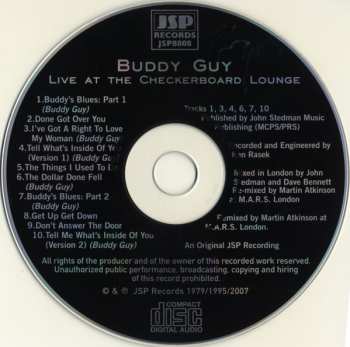 CD Buddy Guy: Live At The Checkerboard Lounge, Chicago 1979 541114
