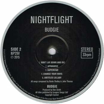 LP Budgie: Nightflight 57962