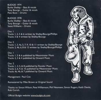 2CD Budgie: Radio Sessions 1974 & 1978 534968