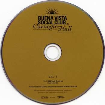 2CD Buena Vista Social Club: Buena Vista Social Club At Carnegie Hall 193835