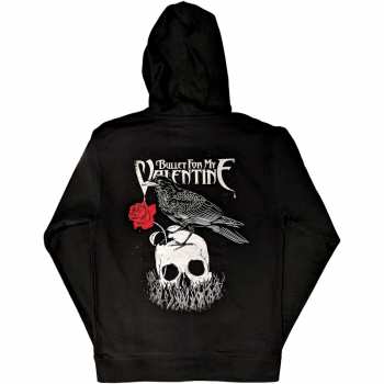 Merch Bullet For My Valentine: Bullet For My Valentine Unisex Pullover Hoodie: Logo & Raven (back Print) (xx-large) XXL