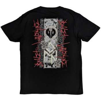 Merch Bullet For My Valentine: Bullet For My Valentine Unisex T-shirt: Floral Omen (back Print) (x-large) XL