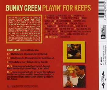 CD Bunky Green: Playin' For Keeps 108892