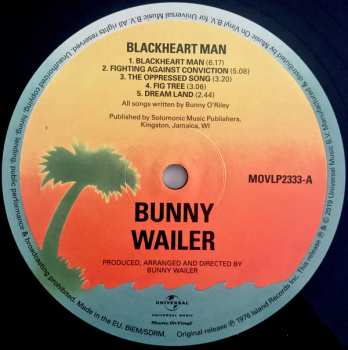 LP Bunny Wailer: Blackheart Man 4989