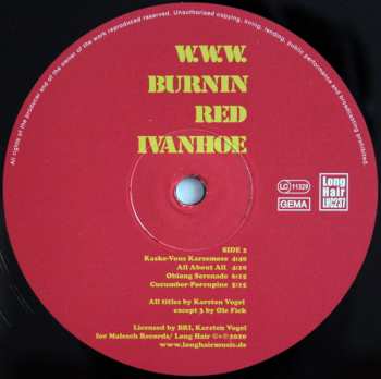 LP Burnin Red Ivanhoe: W. W. W. 526676