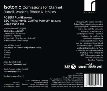 CD Diana Burrell: Isotonic (Commissions For Clarinet) 489444