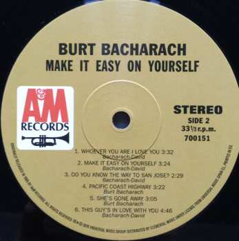 LP Burt Bacharach: Make It Easy On Yourself LTD 141246