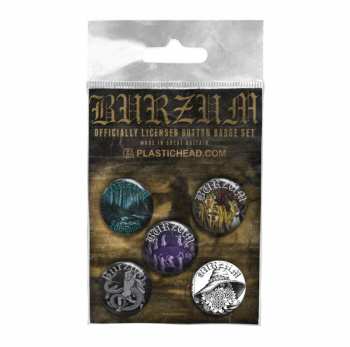 Merch Burzum: Sada Placek Burzum Button Badge Set 3