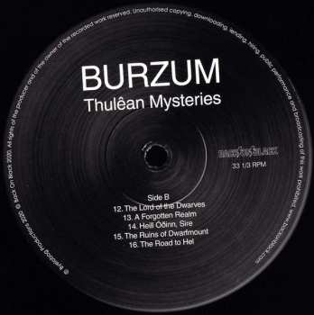 2LP Burzum: Thulêan Mysteries DLX | LTD 130663