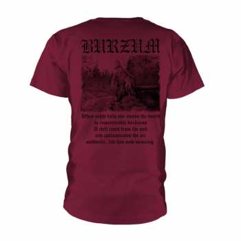 Merch Burzum: Tričko Filosofem 3 (maroon) XL