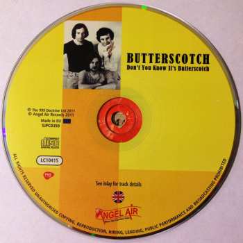 CD Butterscotch: Don’t You Know It's Butterscotch 119909