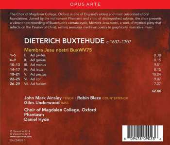 CD Dieterich Buxtehude: Membra Jesu Nostri  440379