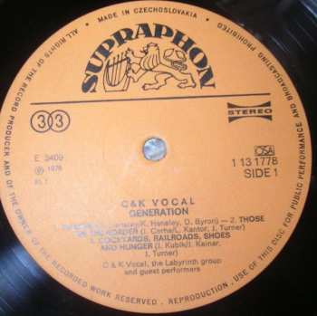 LP C&K Vocal: Generation