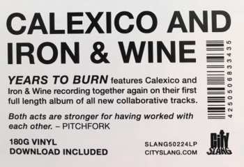 LP Calexico: Years To Burn 66766