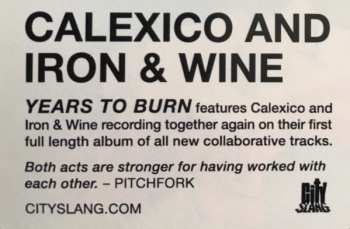 CD Calexico: Years To Burn 98812