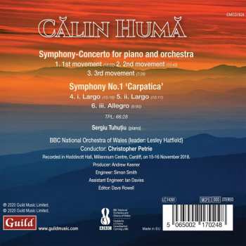 CD Călin Humă: Symphony-Concerto For Piano And Orchestra / Symphony No. 1 'Carpatica' 188636