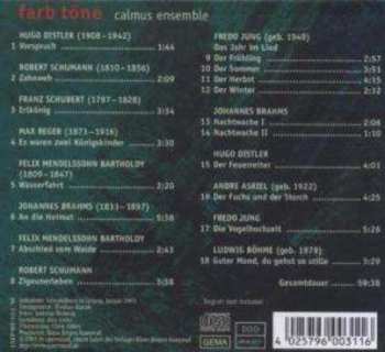 CD Calmus Ensemble: Farb Töne 183225