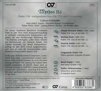 CD Calmus Ensemble: Mythos 116 116344