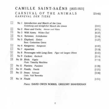 CD Camille Saint-Saëns: Carnival Of The Animals · Wedding Cake / A Musical Joke 320023
