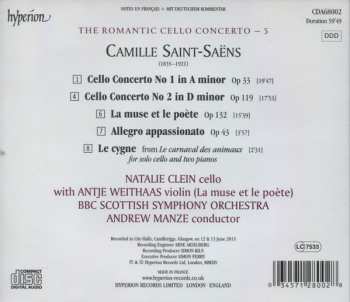 CD Camille Saint-Saëns: Cello Concerto No 1 Op 33 / Cello Concerto No 2 Op 119 / La Muse Et Le Poète Op 132 / Allegro Appassionato Op 43 111853