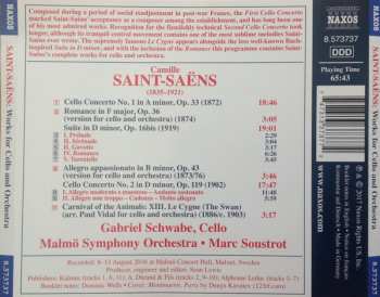 CD Camille Saint-Saëns: Cello Concertos Nos. 1 & 2 / Works For Cello And Orchestra 178024