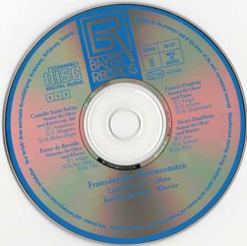 CD Camille Saint-Saëns: Französische Oboensonaten 506347